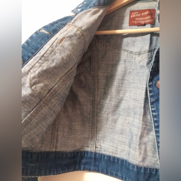 Jeans top - cropped style - Picture 4 of 8